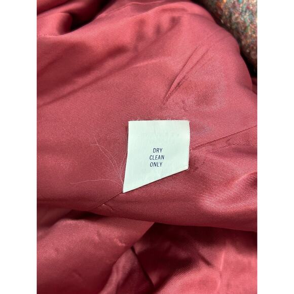 Vtg Lombardi Inc. Womens Purple Mohair Chevron Tweed Blazer & Skirt Suit Size 14 - Picture 11 of 16